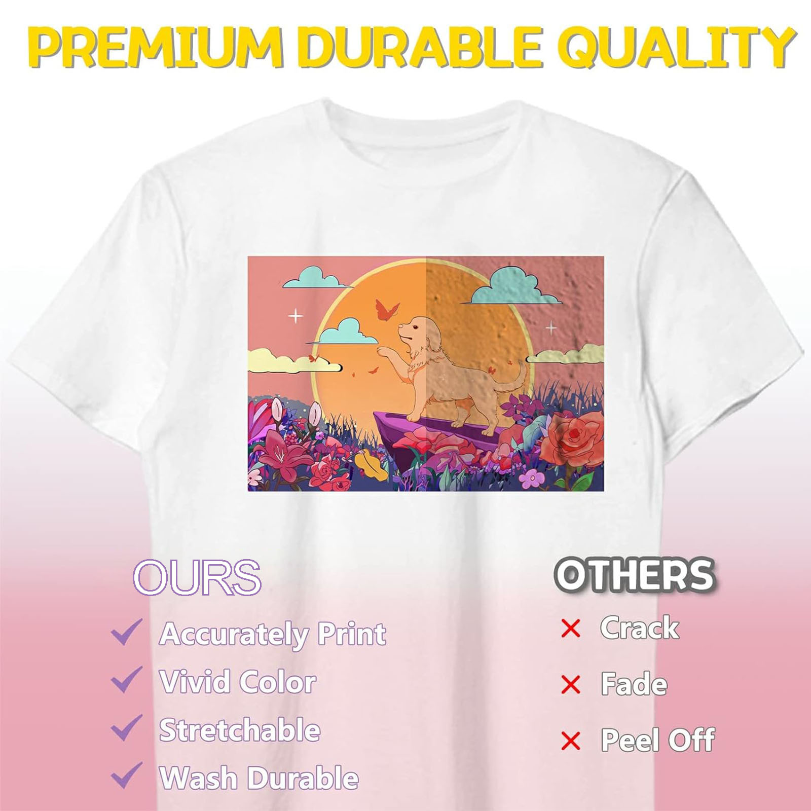 5-arkuszowy papier termotransf – Printable Heat Transfer Vinyl recenzja i cena